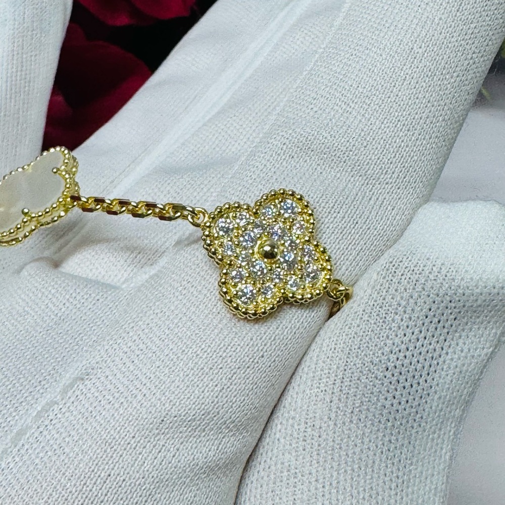 🍀SALE $1500 SET CUSTOM CLOVER MOTHER OF PEARL - Picture 8 of 13